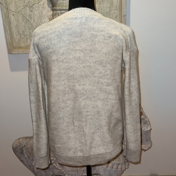 Magaschoni‎ pullover natural tan crewneck sweater Sz XS - Picture 4 of 6